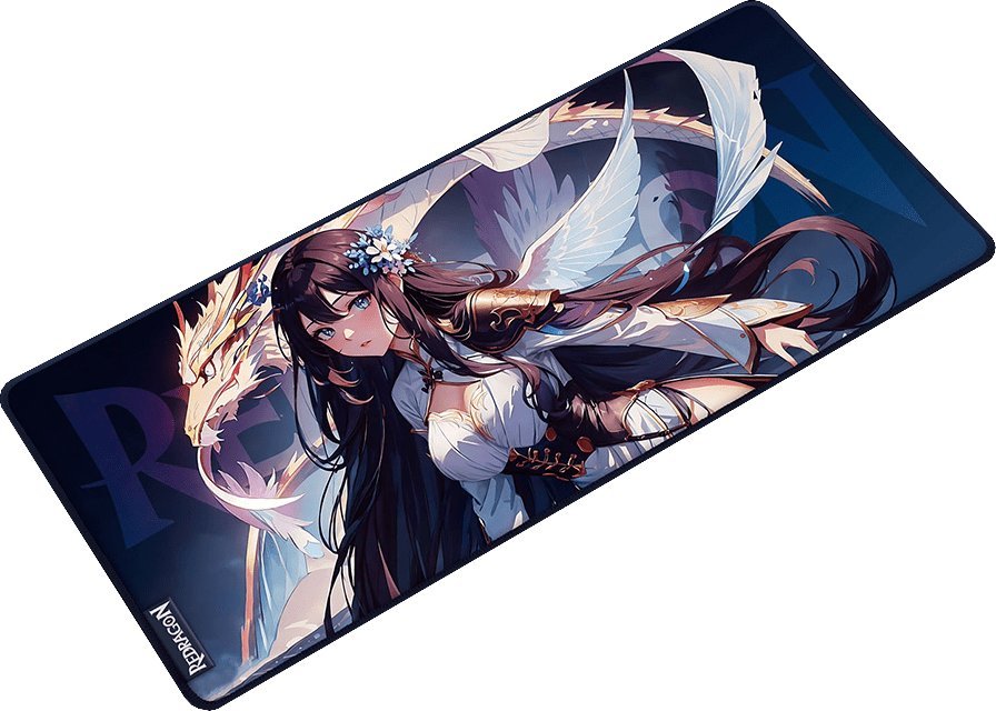 Tapet gaming për maus dhe tastierë P046 Anime Blue, material Lycra, kundër rrëshqitjes, shumëngjyrësh