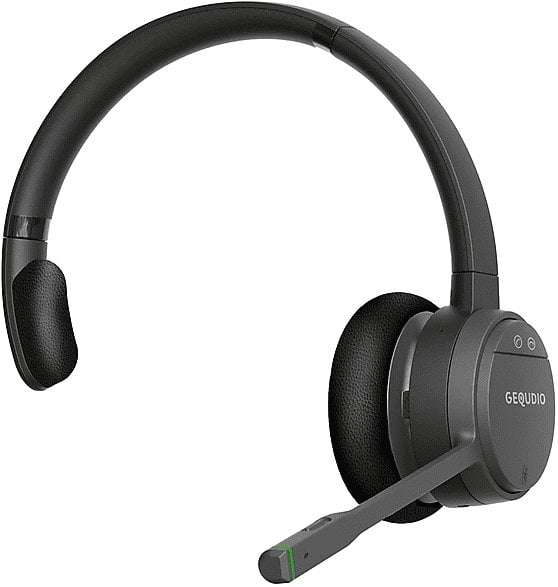 Headset DECT GEQUDIO GC-1, kompatibil me FRITZ!Box dhe FRITZ!Fon, njëanshëm, i zi