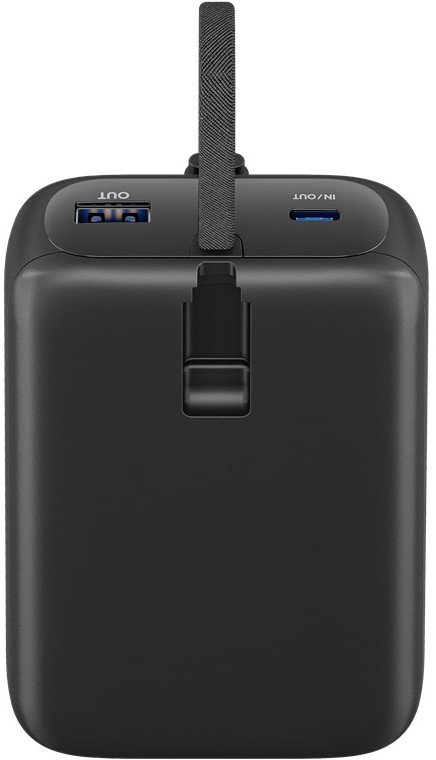 Powerbank Goobay 20000mAh, 15W, kabllo USB C e integruar, i zi