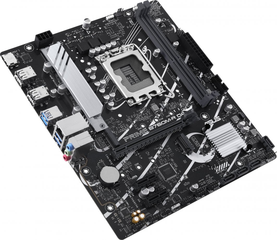 Pllakë amë ASUS PRIME B760M-R D4, Intel B760, Socket 1700, 2 slota, Micro ATX