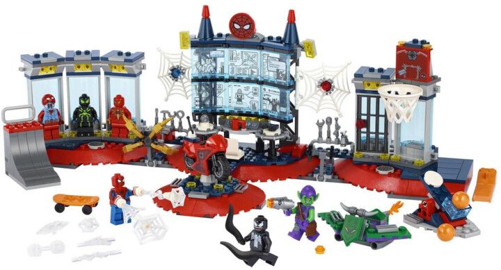 Foto e Set LEGO Marvel Super Heroes 76175 Attack on the spider's lair