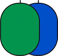 Sfond fotografik GlareOne Foldable Background 2in1, 150 x 200 cm, jeshil blu