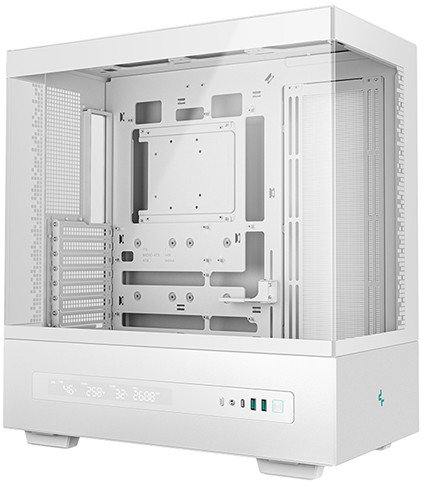 Kутии компјутери DeepCool CH690 Tower, ATX, дигитален екран, бела