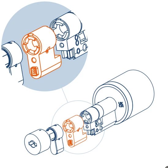 Zgjatje bravë inteligjente Netatmo Smart Doorlock, 45 mm, çelik inoks, argjendtë