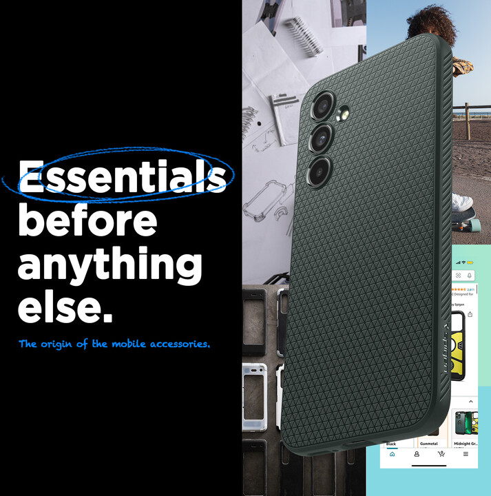 Mbrojtëse Spigen Liquid Air për Samsung Galaxy A54 5G, e gjelbër