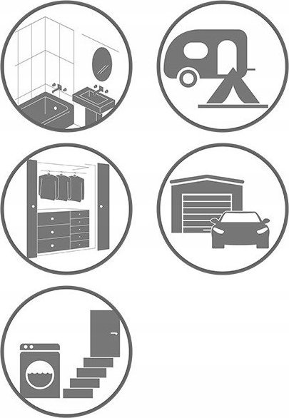 Апсорбер на влага Wenko Cube, 500g, пластика, сива