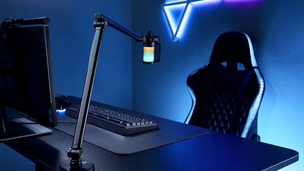 Krah mikrofonik Deltaco Gaming GAM-172, për streaming, universal, i zi