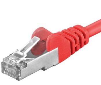 Kabllo Premiumcord, CAT6a, RJ45-RJ45, 1m, e kuqe