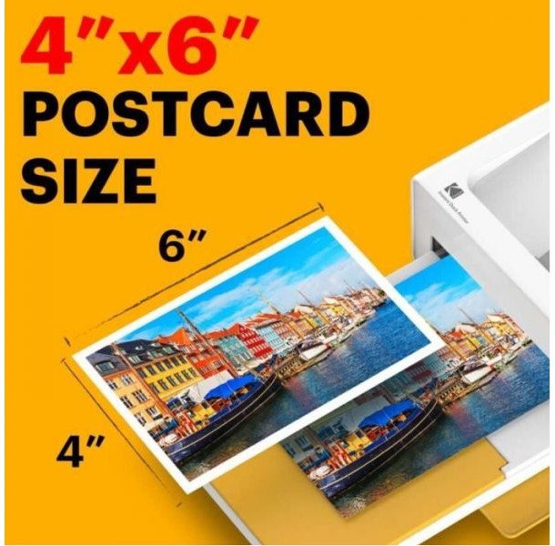 Фотопринтер Kodak Dock Plus 4Pass, компактен, безжичен