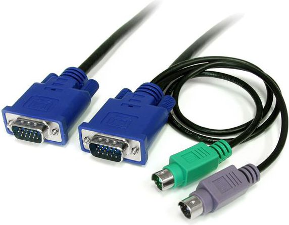Kabllo StarTech KVM Cables, 1.8m, e zezë