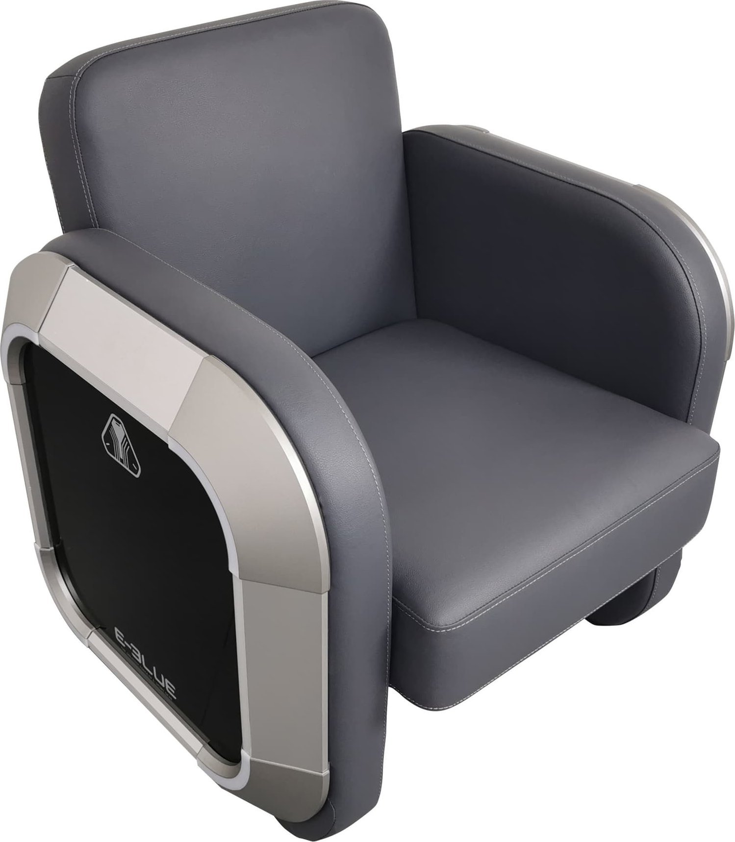 Sofá gaming E-blue EEC346-11, lëkurë PU, deri 200 kg, gri