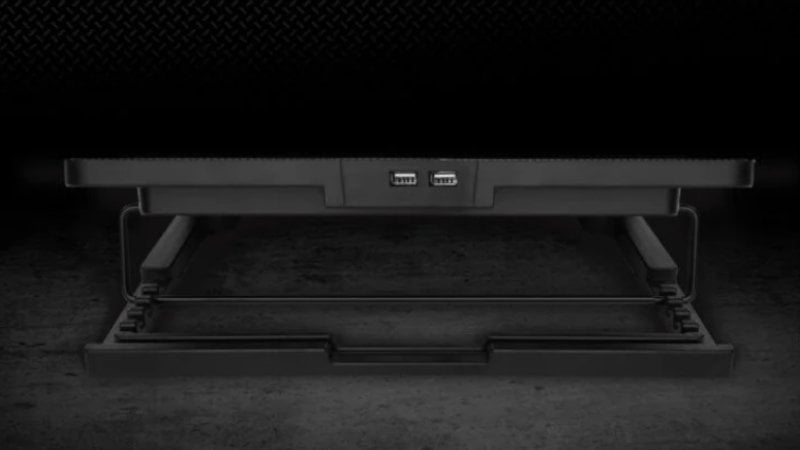 Ладилна подлога за лаптоп Savio COS-02, 2 вентилатори, црвено ЛЕД, црна