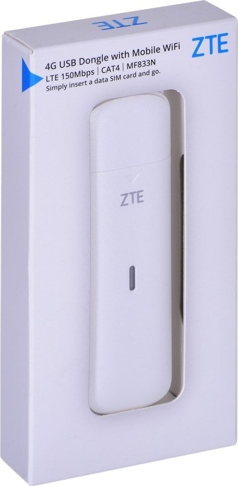 USB модем ZTE MF833N, 4G, бел