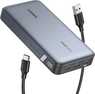 Power bank Ugreen 90597A, 25000 mAh, PD 3.1 QC 3.0, gri