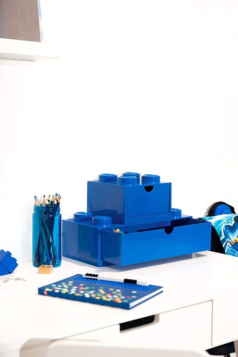 Kuti tavoline me sirtar LEGO, e kaltër