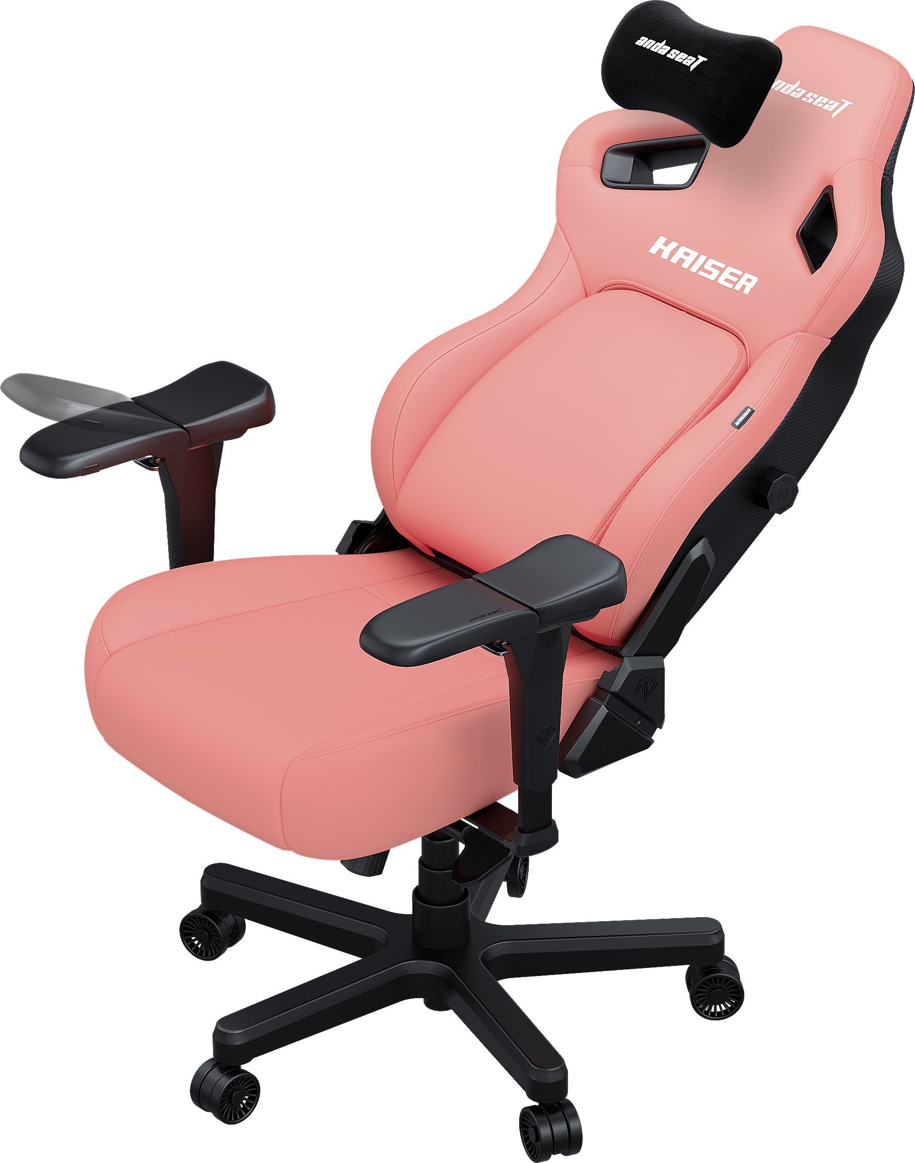 Karrige gaming AndaSeat Kaiser 4 Series, Premium PVC lëkurë, madhësia L, krem rozë