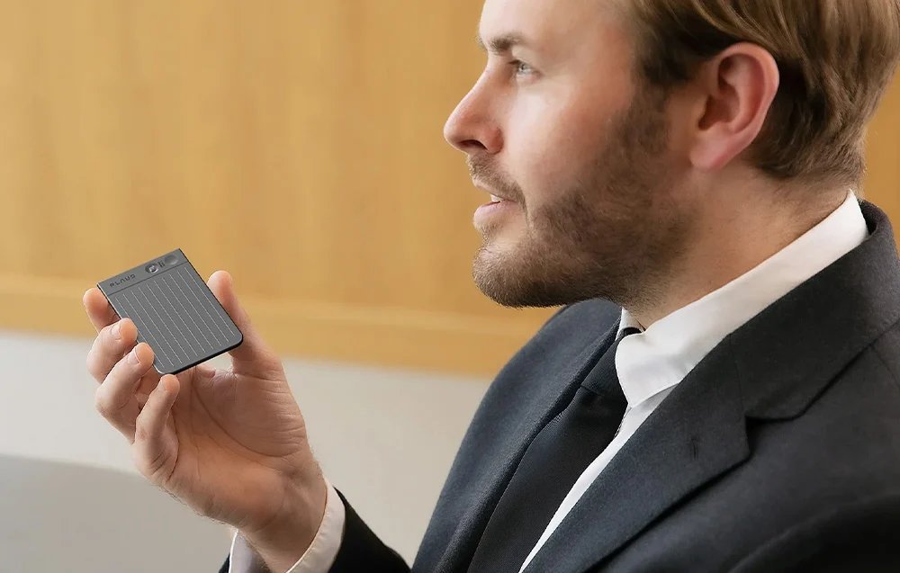 Дигитален регистратор Plaud Ai Note, конвертирање аудио во текст, интелигентен, црн