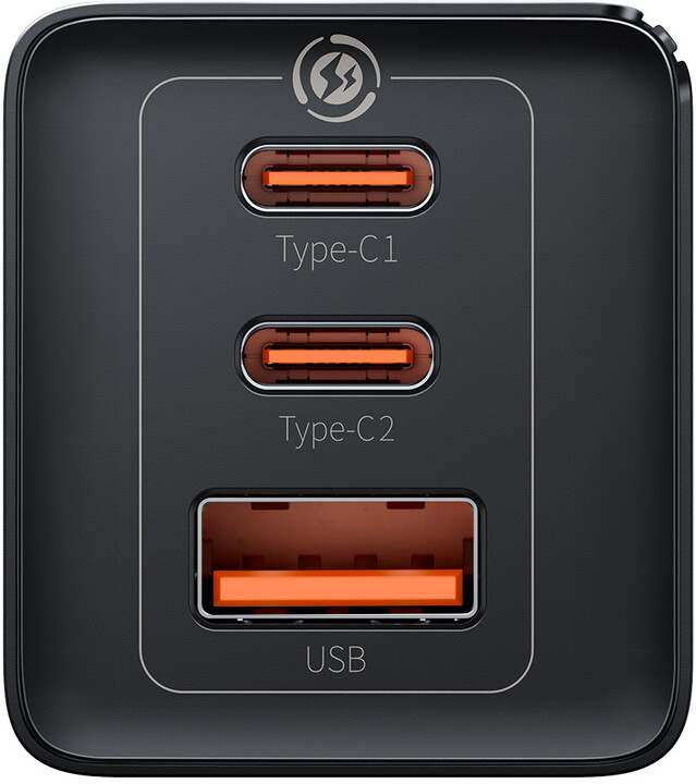 Karikues Baseus GaN5 Pro, 2x USB-C, USB-A, 65W, i zi