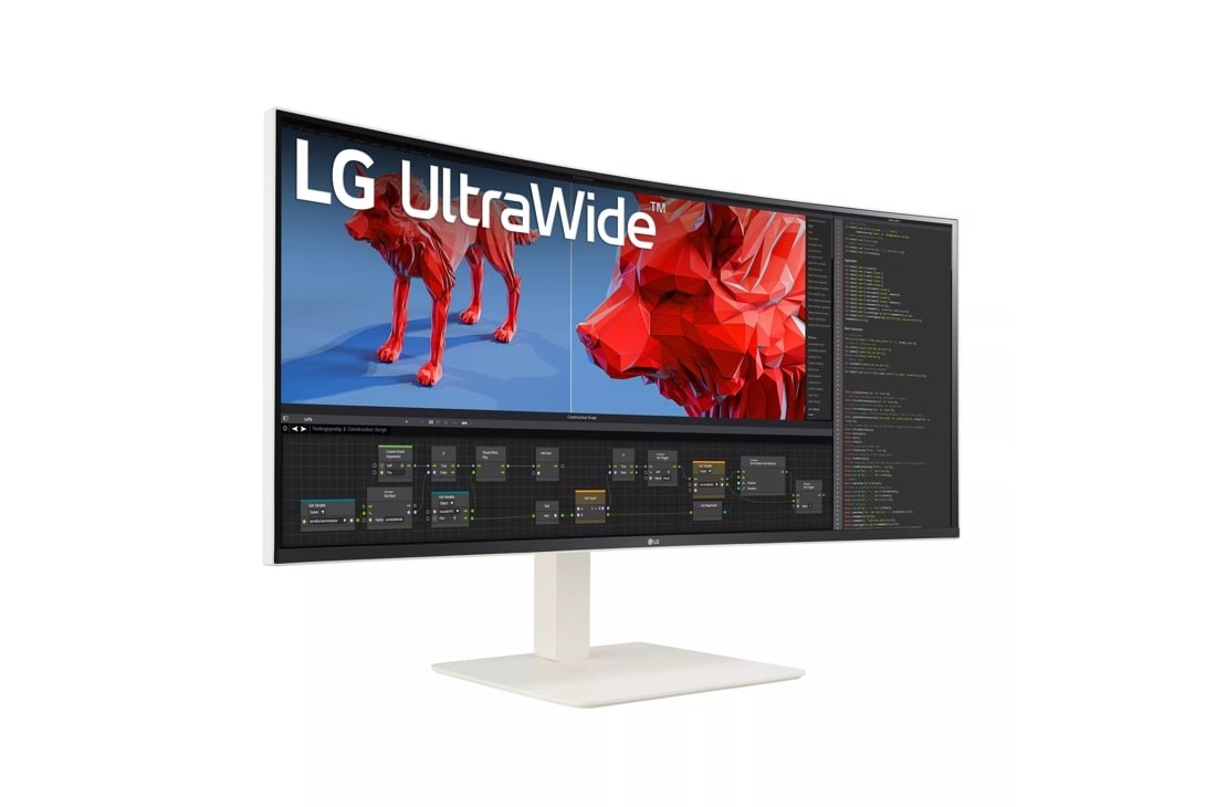 Monitor LG 38WR85QC-W, 38”, UltraWide Quad HD, i bardhë