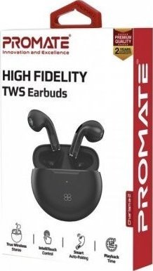 Kufje TWS Promate Charisma 2, Bluetooth 5.0, deri 12 orë, të zeza