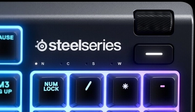 Tastierë SteelSeries Apex 3, US, e zezë
