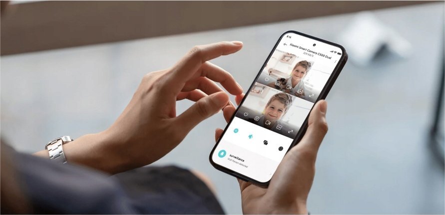 Kamerë sigurie Xiaomi Smart Camera C500 Dual, 2K, WiFi, rrotullim 360°, e bardhë