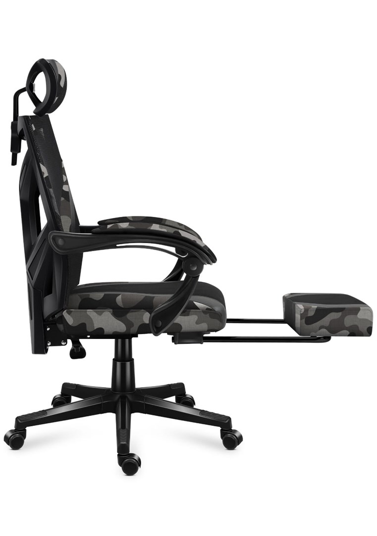 Karrige lojërash Huzaro Combat 5.0 Camo, 140kg, e zezë