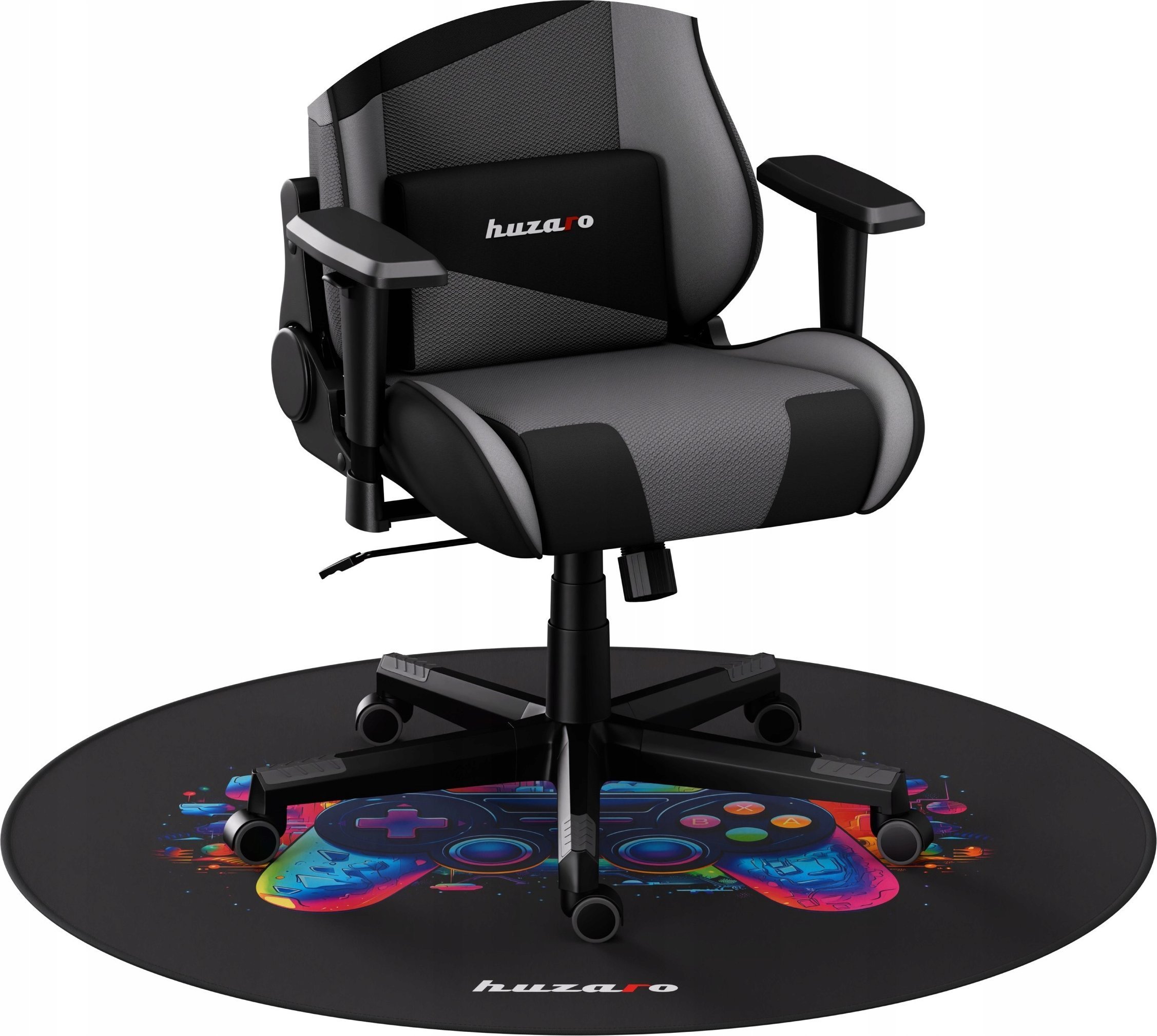 Dyshek dyshemeje për karrige Huzaro FloorMat 7.0, 120 x 120 cm, gome 5 mm, i zi