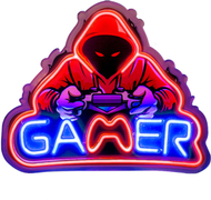 Lampë LED dekorative SBS Gamer Mode On, neon RGB, USB, shumëngjyrësh