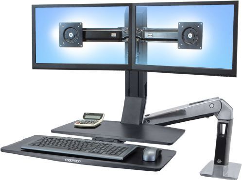 Mbajtës tavoline për monitorë Ergotron WorkFit A II 24-316-026, i zi