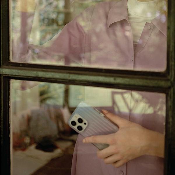 Maskë mbrojtëse Uniq Coehl Linear për iPhone 14 Pro Max, kompatibile me karikim wireless, ngjyrë stardust