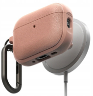 Магнетна MagSafe навлака Ringke Onyx за Apple AirPods Pro 3, TPU, со карабинер, корална боја