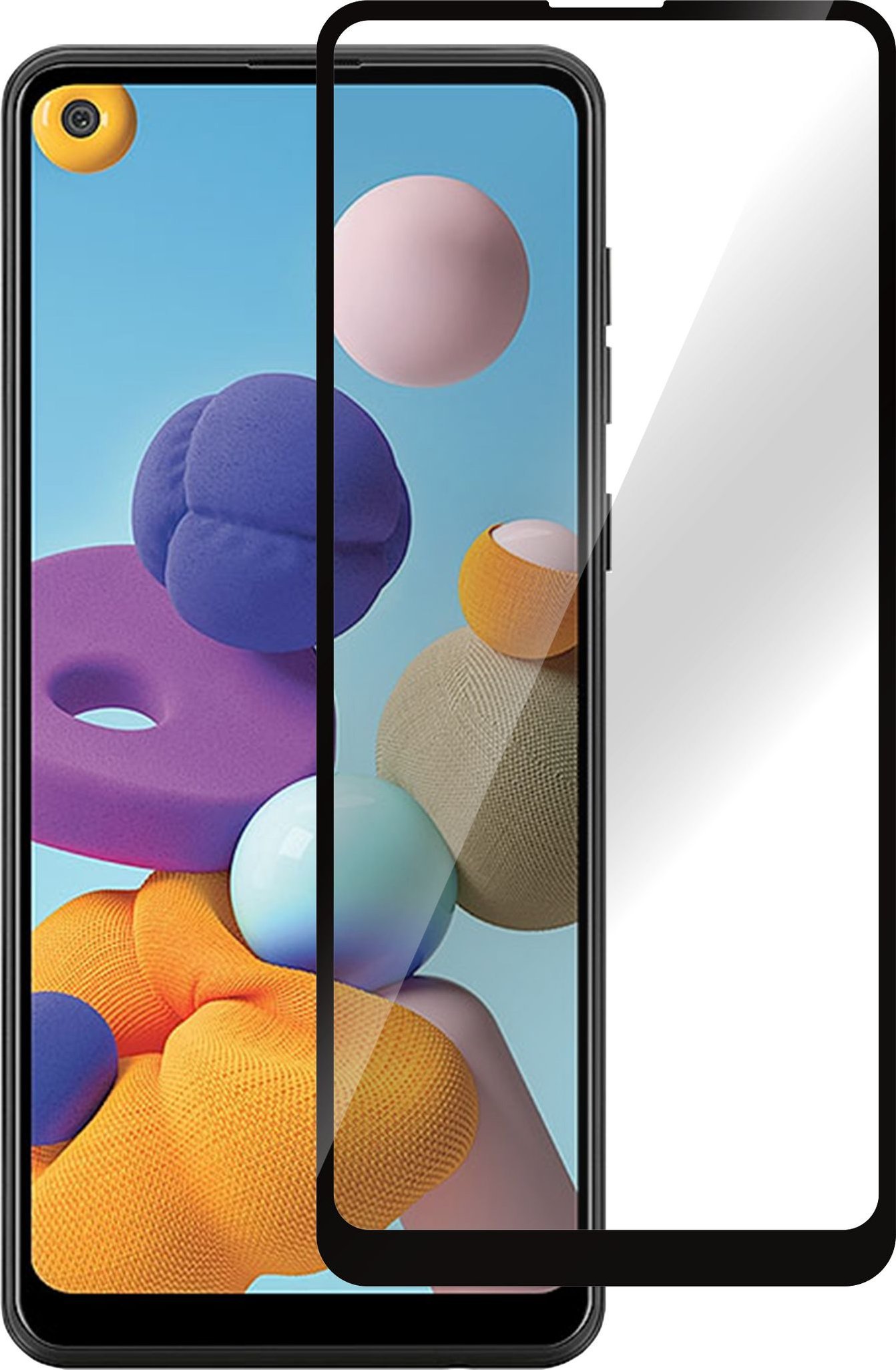 Mbajtëse ekrani ESTUFF Titan Shield për Samsung Galaxy Xcover6 Pro, xham i temperuar 9H, transparent