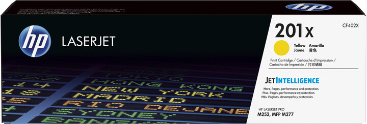 Toner HP 201X, i verdhë