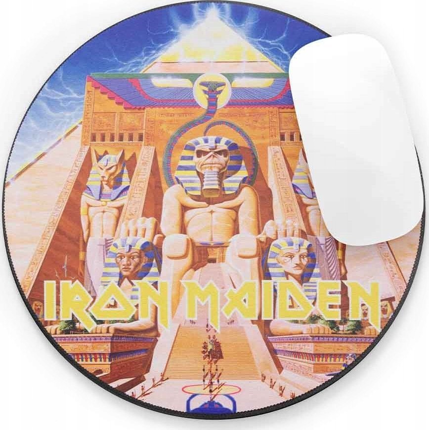 Mousepad gaming SUPERDRIVE Iron Maiden Powerslave, 30x30 cm, shumëngjyrësh