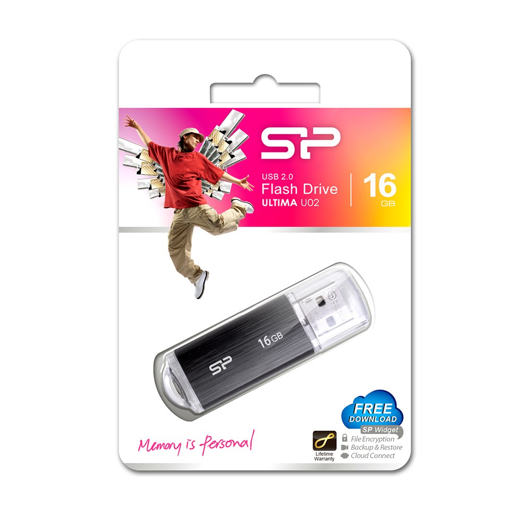 USB Silicon Power Ultima U02, 16 GB, USB Type-A