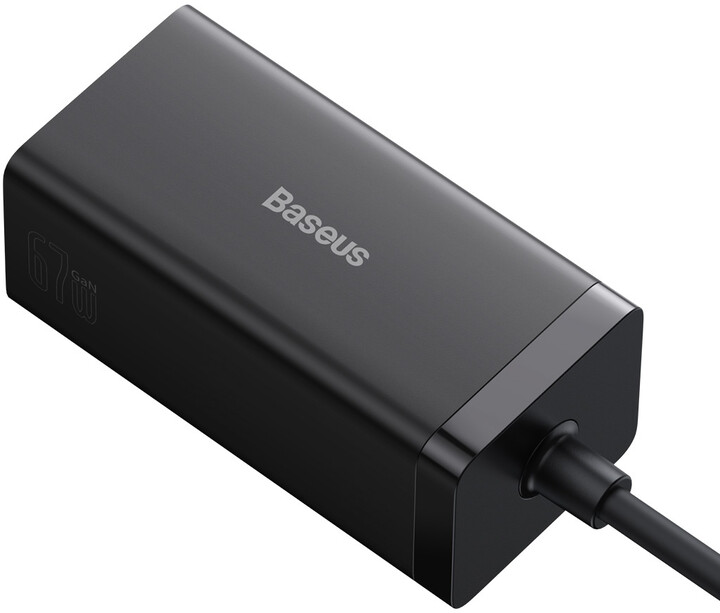 Karikues Baseus GaN5 Pro, 2xUSB-C, USB-A, HDMI, 67W, i zi + kabllo 1.5m