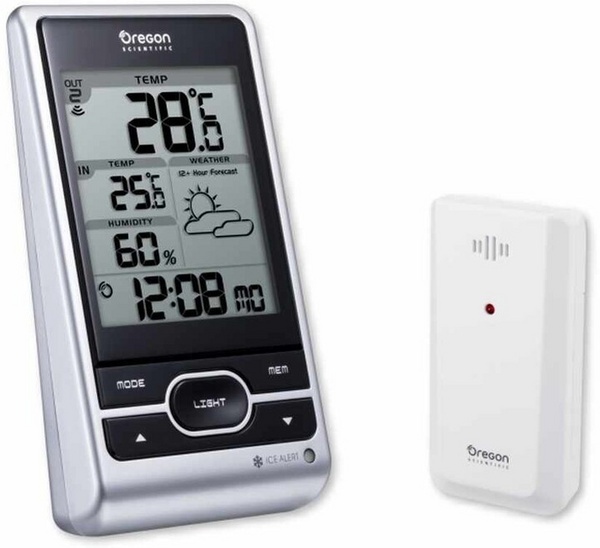 Stacion i motit Oregon Scientific BAR206X, i zi / argjendtë