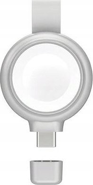 Karikues wireless 4smarts për Apple Watch, MFi, USB C, argjend