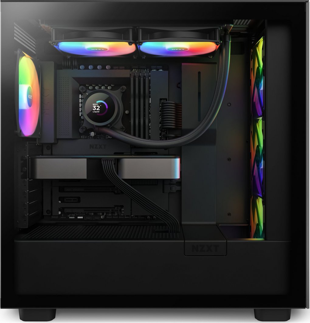 Ftohës NZXT Kraken 280 RGB, i zi