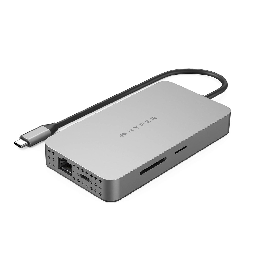 Qendër USB-C HyperDrive Dual 4K HDMI 10-në-1 për MacBook M1/M2/M3, e kaltër