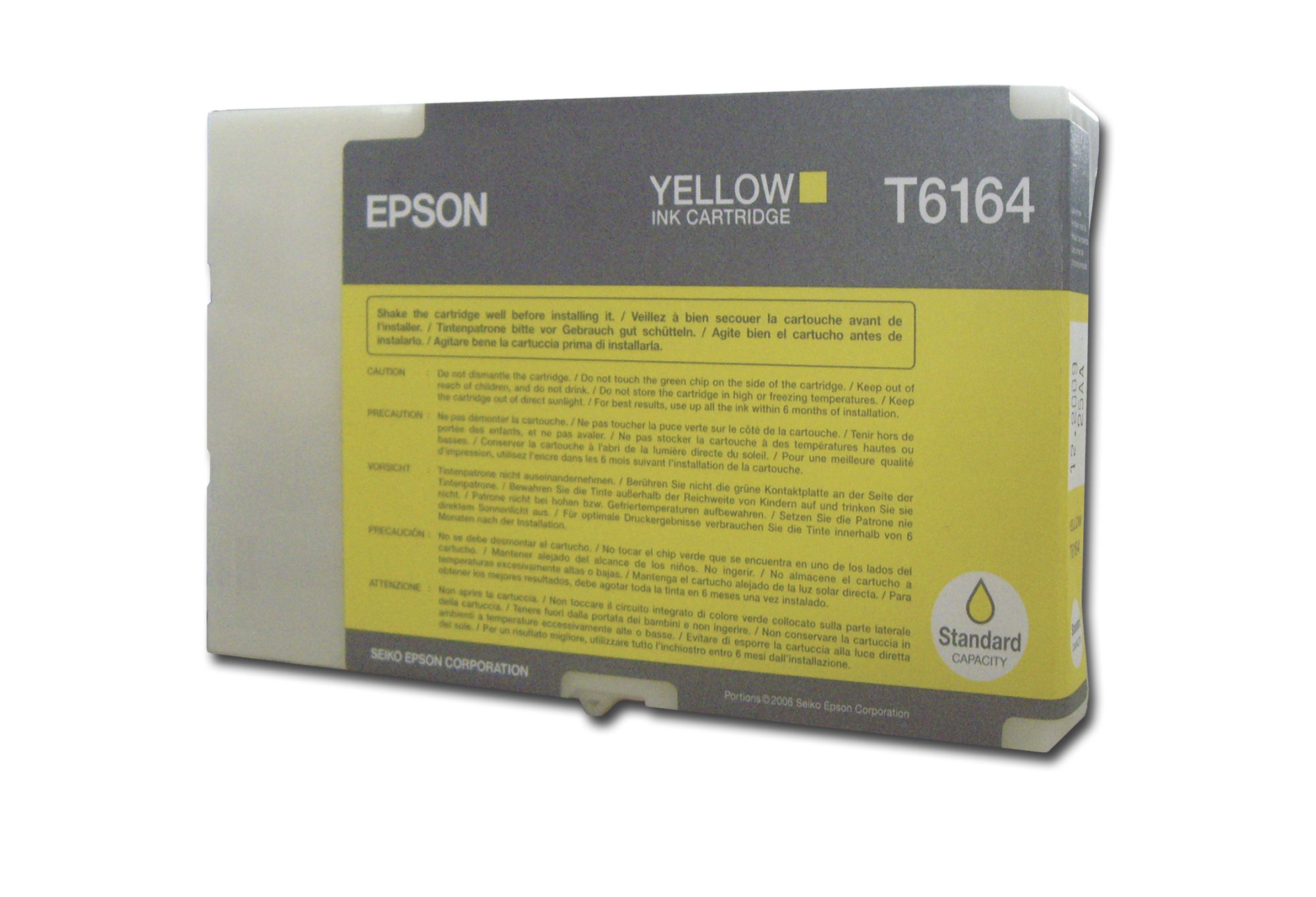 Ngjyrë për printer BI B300/ BS500DN Standard Cap. Yellow (T6164), 53ml, e verdhë