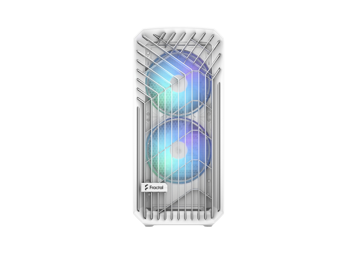 Куќиште за компјутер Fractal Design Torrent RGB White TG Clear Tint, бело