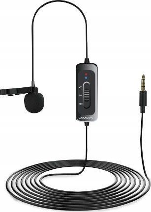 Mikrofon lavalier CKMOVA LCM5, për kamera dhe smartphone, kabllo 4m, i zi