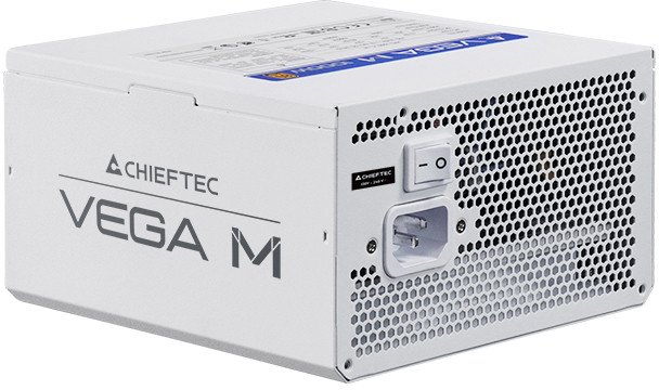 Напојување за компјутер Chieftec Vega M 750W, 80 Plus Gold, модуларно, бело
