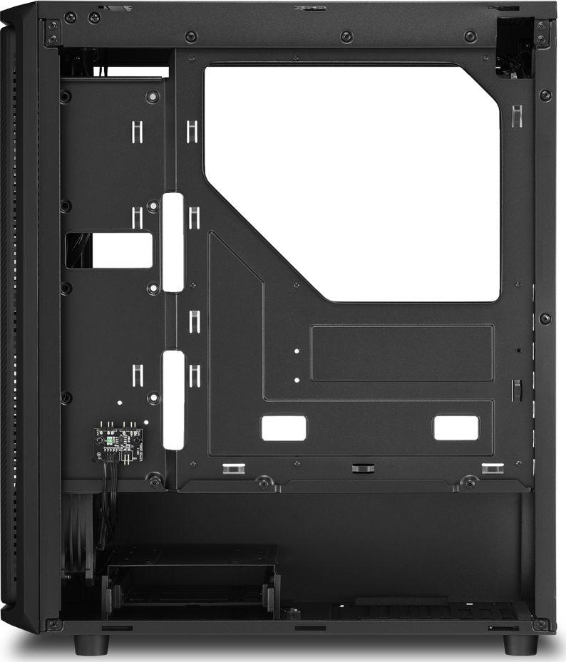 Kasë për kompjuter Sharkoon SK3, RGB, i zi