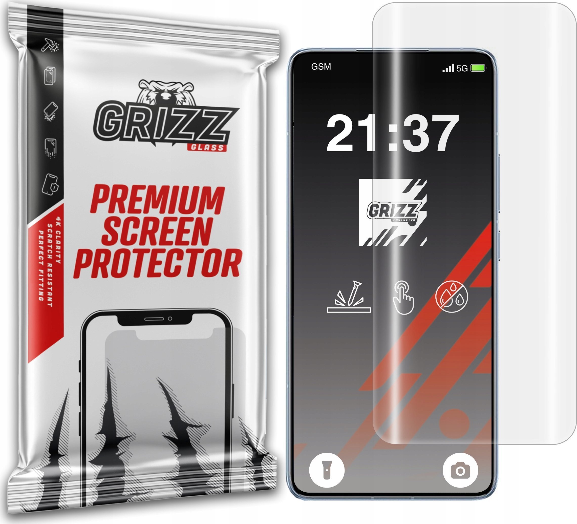 Film mbrojtës GrizzGlass Hydrofilm për Xiaomi 14T Pro, hidrogel, transparents