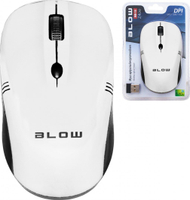 Maus Blow MP-10, wireless, USB, i bardhë