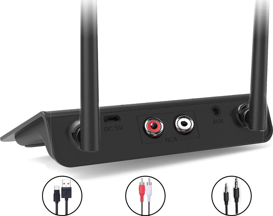 Блутут адаптер Мозос B2 APT-X, aptX HD, компактен, црн