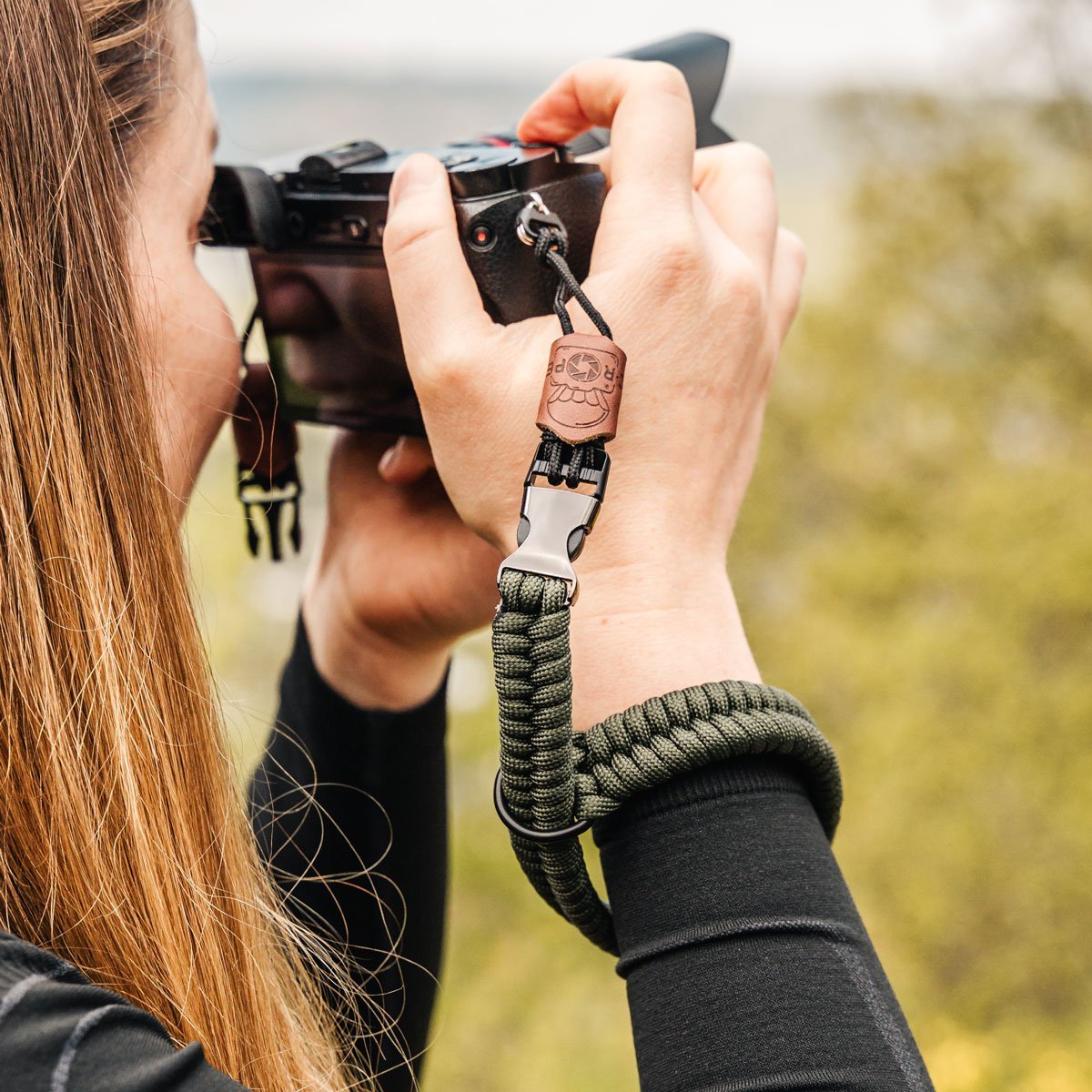 Rrip dore për kamera C-Rope Claw, najlon, 30cm, i zi